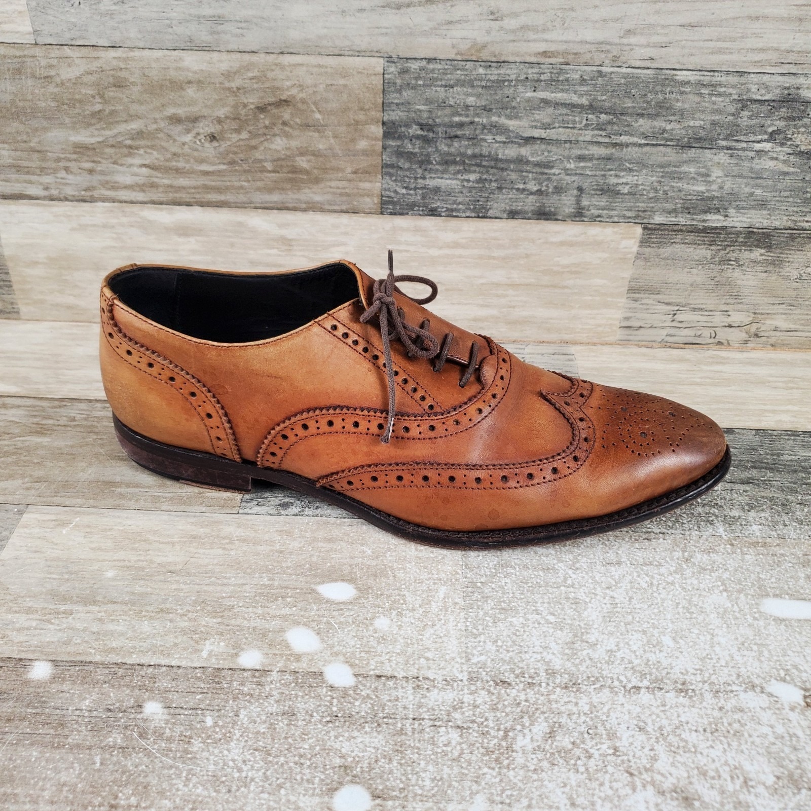 To Boot New York Adam Derrick Mens Wingtip Oxford Sz 11 Brown Lace Up Boots